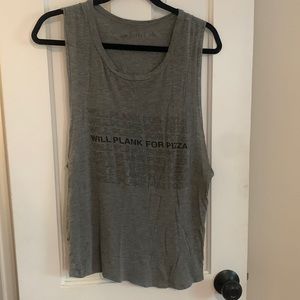 Will Plank for Pizza Muscle Tank